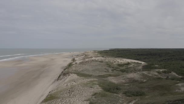 Aerial Costa Della Normandia Francia — Video Stock