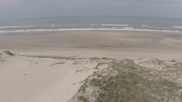 Воздушное Побережье Нормандии Франция — стоковое видео