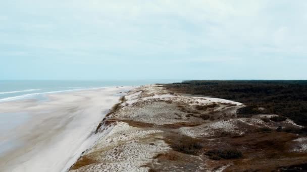 法国诺曼底海岸的空中 — 图库视频影像