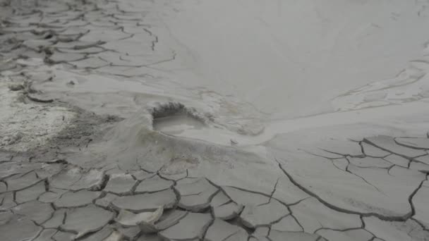 Volcanes Lodo Monumento Natural Takhti Tepha Georgia — Vídeos de Stock