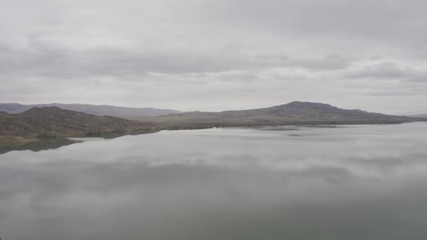 Aerial Dalis Mta Reservoir Geórgia — Vídeo de Stock