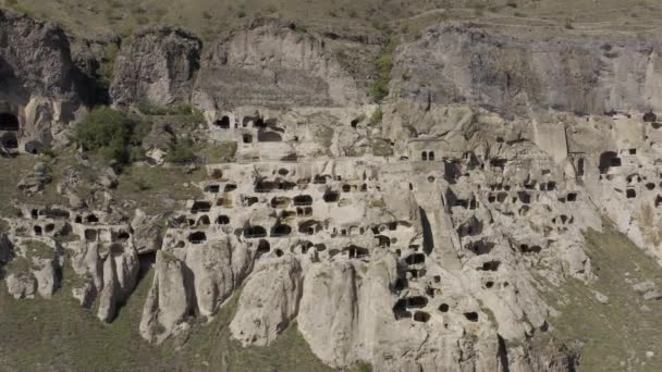 Aerial Σπήλαιο Βαρντζία Γεωργία — Αρχείο Βίντεο