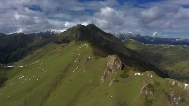 Air Video Landscape Zekari Pass Georgia — Stock Video