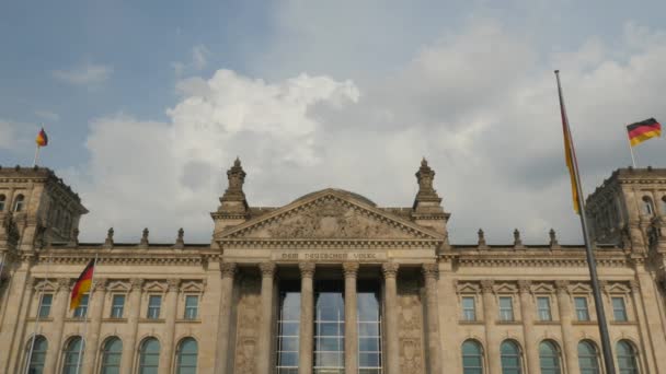 Reichstag Building Daytime Berlin Germany — Stok video