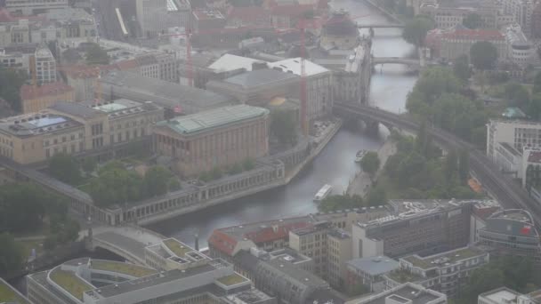 Vista Dalla Torre Della Televisione Berlino Galleria Nazionale Berlino — Video Stock