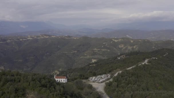 Aerial View Beautiful Landscape Arta Ambracian Gulf Greece — Video