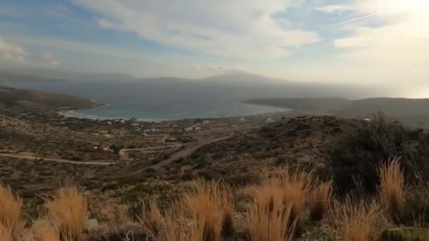 Driving Greece Euboea Island — стоковое видео