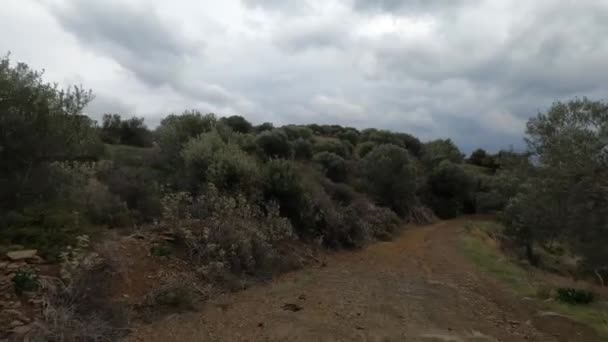 Offroad Driving South Argolis Region Peloponnes Greece — Stock video