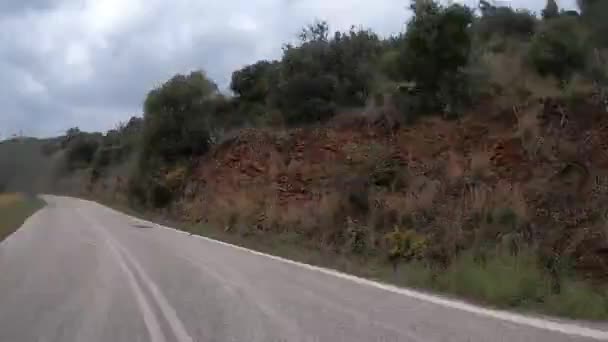 Guida Della Strada Costiera Regione Argolis Peloponneso Orientale Grecia — Video Stock