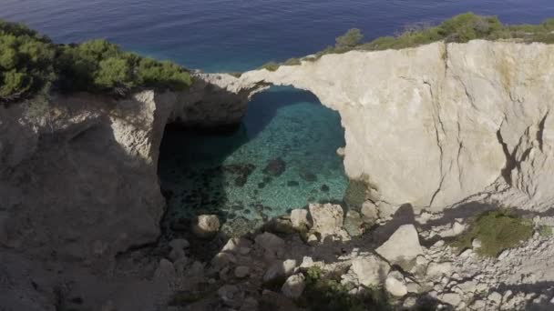 Aerea Grotta Delle Foche Peloponneso Grecia — Video Stock