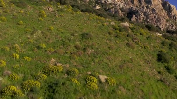Aerial Westcoast Peloponnes Греция — стоковое видео