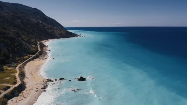 Avali Beach View Griechenland — Stockvideo