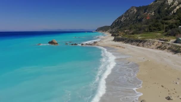 Avali Beach View Griechenland — Stockvideo