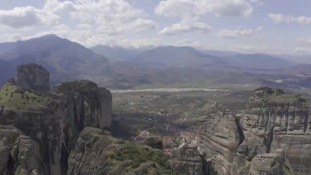 Повітряні Монастирі Метеори Греція — стокове відео