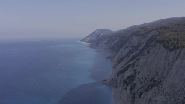 Cliffs Lefkada Cape Greece — Stock Video