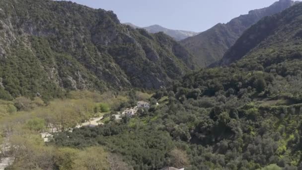アーチャロン川とキャニオン エピロス ギリシャ — ストック動画