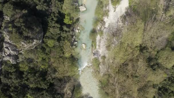 Río Acheron Cañón Epiro Grecia — Vídeos de Stock