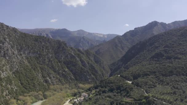 Acheron River Canyon Epirus Griechenland — Stockvideo