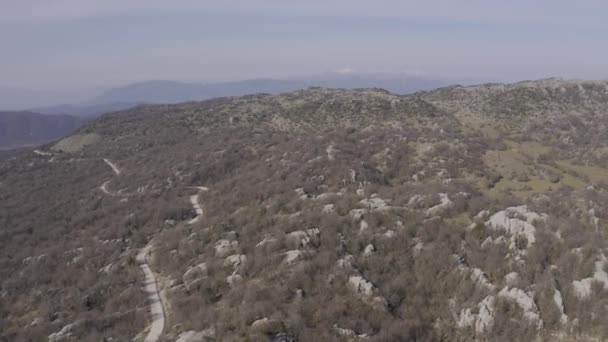 希腊Vikos Gorge的空中石林 — 图库视频影像