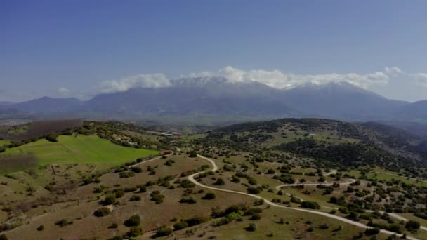 Areal Mount Olympus Grécia — Vídeo de Stock