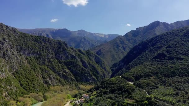 Acheron River Canyon Epiro Grecia — Video Stock