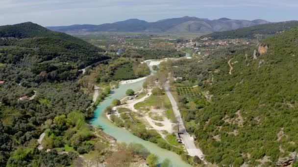 Río Acheron Cañón Epiro Grecia — Vídeos de Stock