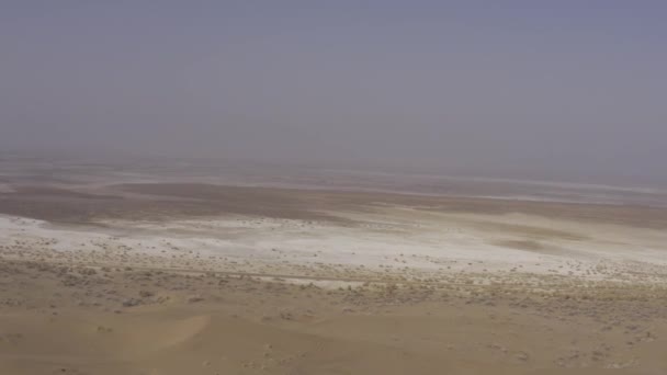 Air Namak Lake Deserto Maranjab Irão — Vídeo de Stock