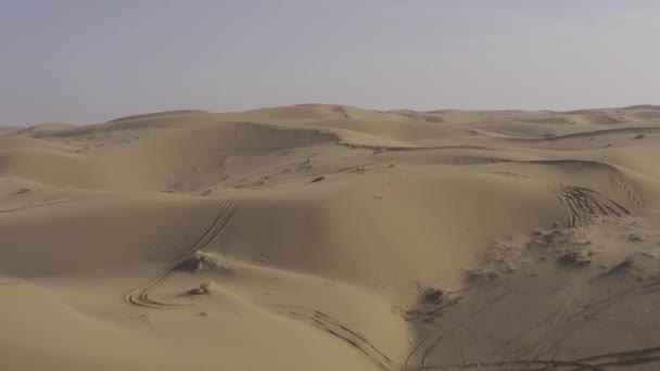Aerial View Maranjab Desert Iran — Vídeos de Stock