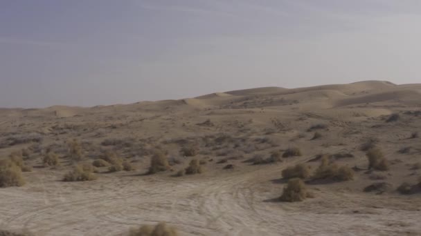 Aerial View Maranjab Desert Iran — Vídeos de Stock