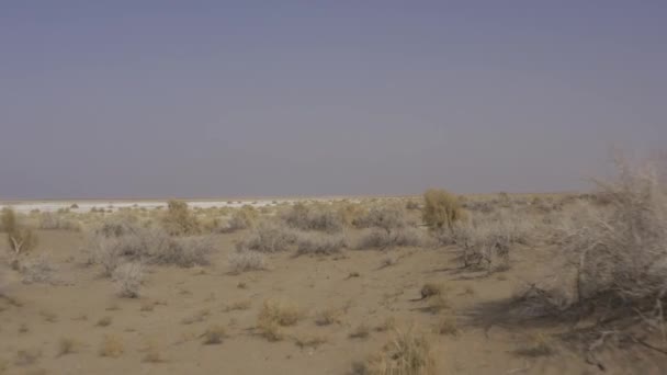 イラン マランジャブ砂漠のナマク湖 — ストック動画