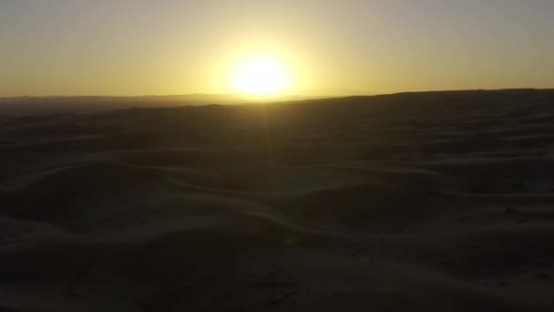 Aérienne Désert Maranjab Lever Soleil Iran — Video