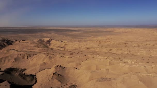 Aerial View Maranjab Desert Iran — Αρχείο Βίντεο