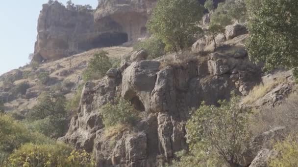 Jaskinie Chami Razan Kurdystan Irak — Wideo stockowe