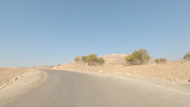 Vezetés Keresztül Gyönyörű Táj Hegyek Kurdisztánban Irak — Stock videók