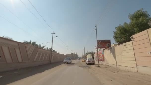 Tráfego Rodoviário Basra Road Iraque — Vídeo de Stock