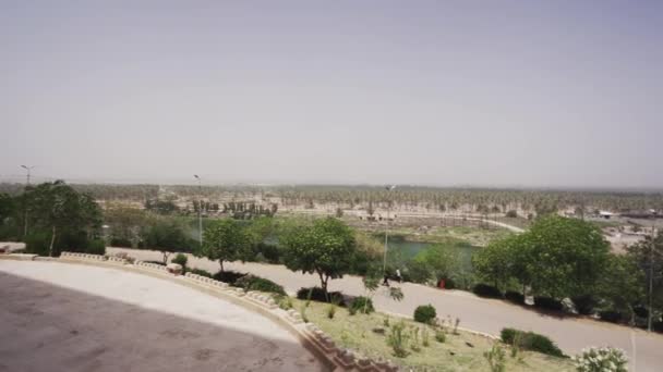サダム フセイン パレス ガーデン イラク — ストック動画