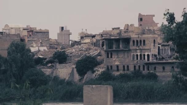 Terroristic Destruction Mossul Iraq — стокове відео