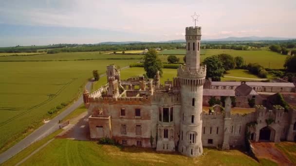 Antenne Entenhain Und Gärten Grafschaft Carlow Irland — Stockvideo