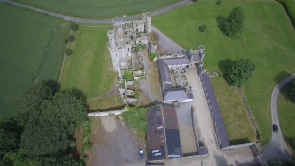 Aerial Ducketts Grove Gardens Contea Carlow Irlanda — Video Stock