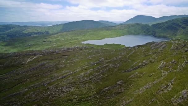 Antény Ječmen Jezero Hrabství Cork Irsko — Stock video