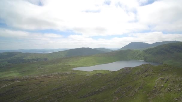 Εναέρια Λίμνη Κριθάρι Κομητεία Κορκ Ιρλανδία — Αρχείο Βίντεο