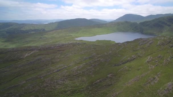 Антенна Озеро Ячменя Графство Корк Ирландия — стоковое видео