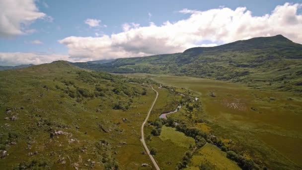 Aerial View Black Valley County Kerry Ireland — Vídeo de stock