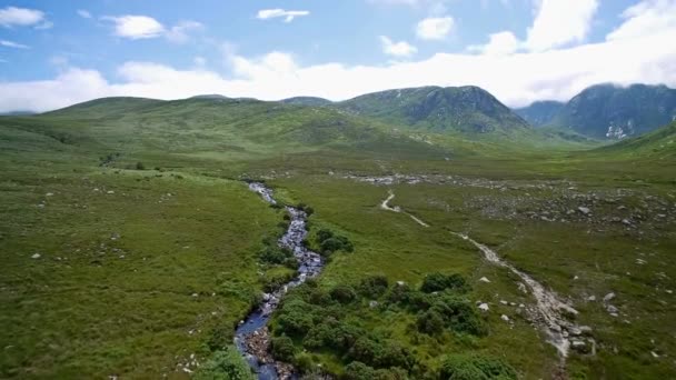 Widok Lotu Ptaka Mayo Landscape Irlandia — Wideo stockowe