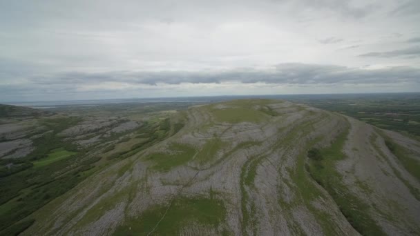 Aerial View Burren County Clare Ireland — Vídeos de Stock