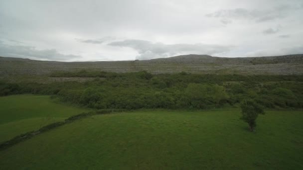 Aerial View Burren County Clare Ireland — Αρχείο Βίντεο