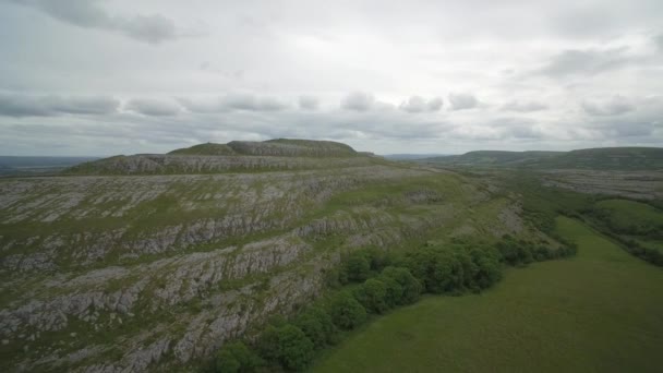 Aerial View Burren County Clare Ireland — Αρχείο Βίντεο