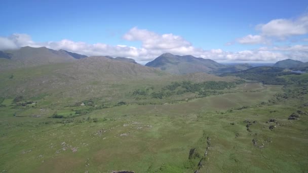 Вид Воздуха Molls Gap Графство Керри Ирландия — стоковое видео