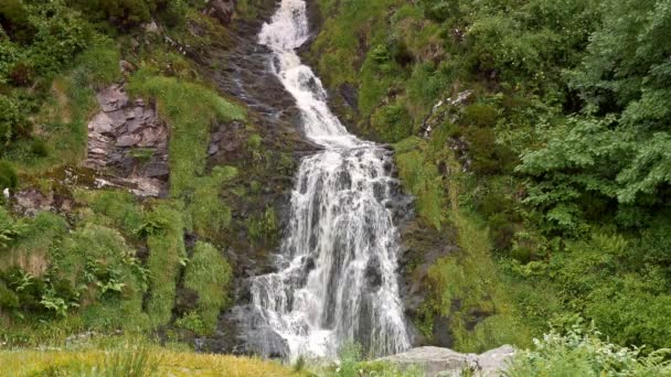 Beautiful Assaranca Waterfall County Donegal Ireland — Αρχείο Βίντεο