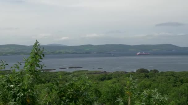 爱尔兰科克郡美丽的海港景观 — 图库视频影像
